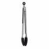 ASI COLLECTION Serving and Grill Tongs 34.5 cm Stainless Steel with Silicone Tips