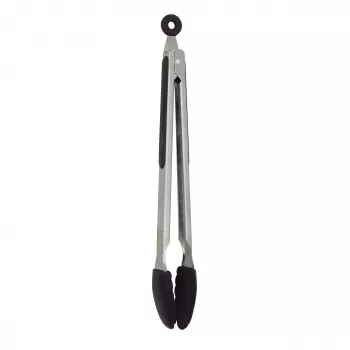 ASI COLLECTION Serving and Grill Tongs 34.5 cm Stainless Steel with Silicone Tips