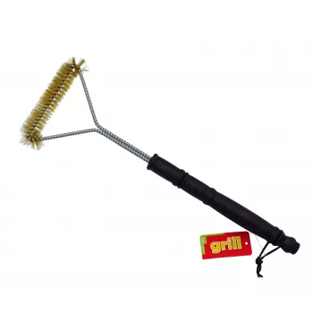 ASI COLLECTION Grill Brush with Brass Wire, 45 cm
