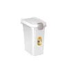 STEFANPLAST Pet Food Storage Container 15L 6kg Transparent/White 33x22x41cm