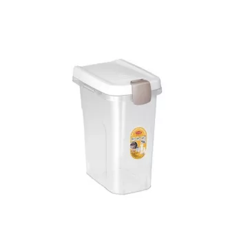 STEFANPLAST Pet Food Storage Container 15L 6kg Transparent/White 33x22x41cm