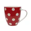 ASI COLLECTION Mug Dots 513 ml Red with White Dots