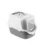 STEFANPLAST Cathy Easy Clean Hooded Cat Litter Box 56x40x40cm White/Grey