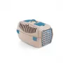 STEFANPLAST Transport Cage Gulliver 2 with Plastic Door 55x36x35 cm White Travertine
