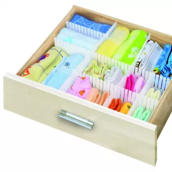 ORDINETT Drawer Dividers 3 pcs. 60x8cm Top Class White