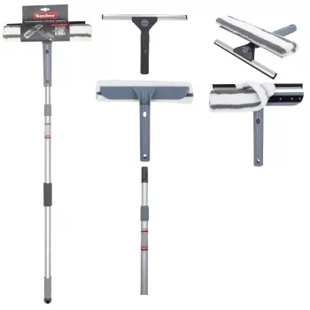 SAUBER Window Brush with Telescopic Handle Pro