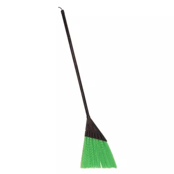SAUBER Street Broom with Handle Flat Green