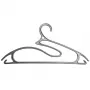 ORDINETT Clothes Hangers 5pcs Plastic 5-in-1 Collection 42cm Silver