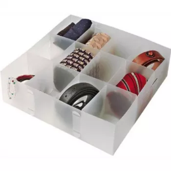 ORDINETT Organiser L 30.5x30.5x10cm Top Class Transparent Storage Box