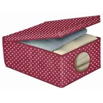 ORDINETT Fabric Storage Box 48x36x19 cm Bordeaux