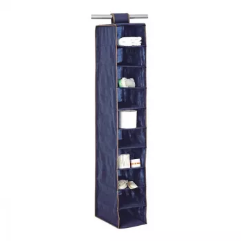 ORDINETT 10 Shelf Organiser 20x29x120 cm Blue
