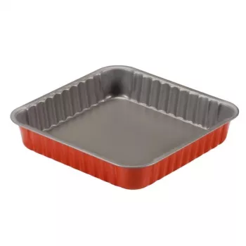 GUARDINI Rossana Square Cake Tin 24x24x4.5 cm Non-Stick Carbon Steel