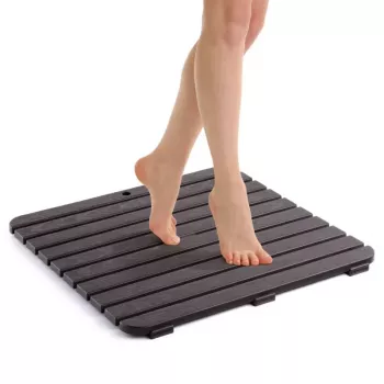 TATAY Shower Tray 55x55cm Brown Slate Effect Square