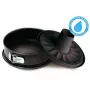Guardini Gardenia Springform Cake Tin Ø 28 x 7.7 cm, Hi-Top Steel, Double Layer Non-Stick, Patented Leak-Proof Base, Black
