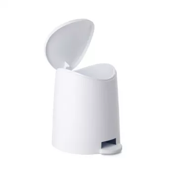 TATAY Bathroom Pedal Bucket 3L Standard White
