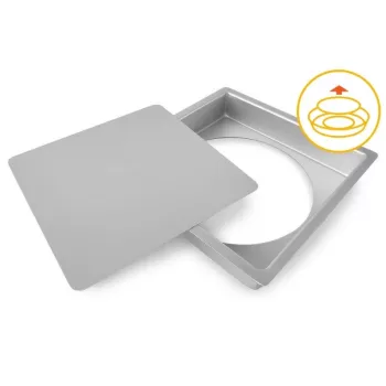 GUARDINI Square Cake Tin with Removable Bottom Professional 26x26x5cm