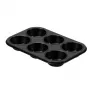 GUARDINI Gardenia Cupcake Tin 6 Cups 27 x 18.5 x 2.9 cm Carbon Steel Non-Stick