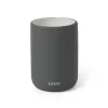 TATAY Tube Toothbrush Holder, Ceramic, Anthracite Grey, 4-Brush Capacity