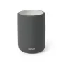 TATAY Tube Toothbrush Holder, Ceramic, Anthracite Grey, 4-Brush Capacity