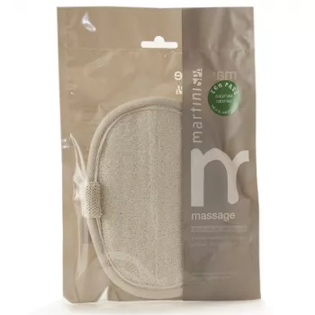 MARTINI SPA Loofah and Cotton Exfoliating Sponge Natural