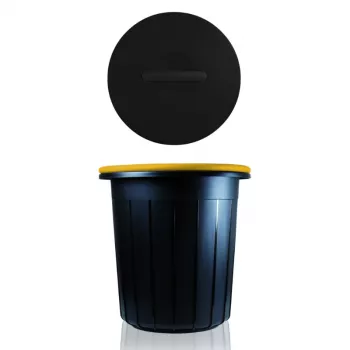 GIOSTYLE Eco Solution 25L Recycling Bin Dark Grey/Yellow