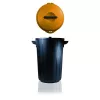GIOSTYLE Eco Solution 35L Waste Bin Dark Grey/Yellow