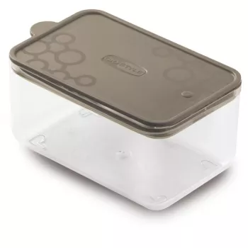 GIOSTYLE Con.Tengo Rectangular Pet Food Bowl S 0.7L Grey-Brown