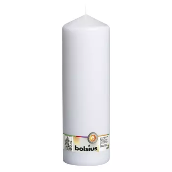 BOLSIUS Candle cylinder Ø300x98mm white