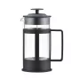 ASI COLLECTION Coffee Press GULFI M 600ml French Press, Borosilicate Glass, Black/Silver