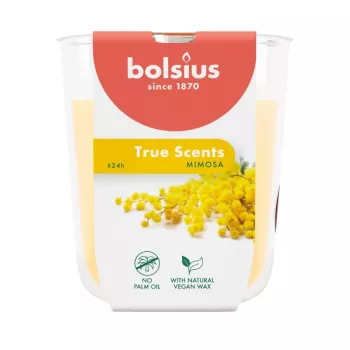 BOLSIUS True Scents Mimosa Scented Candle in Glass Jar Ø80x73mm