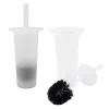 SAUBER Toilet Brush with Holder Frost