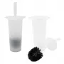 SAUBER Toilet Brush with Holder Frost
