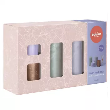 BOLSIUS Funky Freshness Lavender Gift Set - 5-Piece Bath & Body Collection