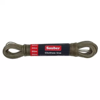 SAUBER Laundry Line 30 m PVC-Coated Steel Clothesline