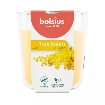 BOLSIUS True Scents Scented Candle in Glass Jar - Mimosa, 97x85 mm