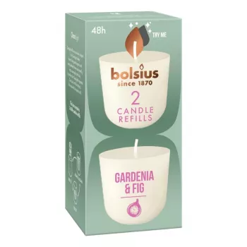 BOLSIUS Clean Light Refill Candles 2 pcs Gardenia & Fig
