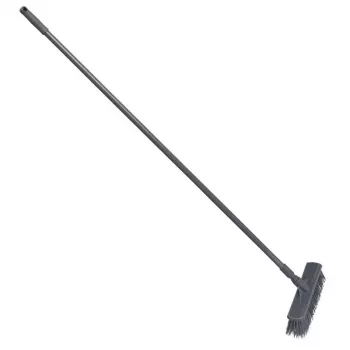 SAUBER Outdoor Brush with Handle 34 cm Grey