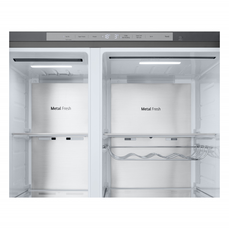 LG GSLE91MBAB L-Series Side-by-Side Refrigerator (American Style) 179 cm Height EEK B Crushed Ice/Ice Cubes/Water Dispenser