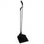SAUBER Long-Handled Dustpan and Brush Set, 90 cm Beech Wood Handle, Rubberized Lip, Clip-Together Storage