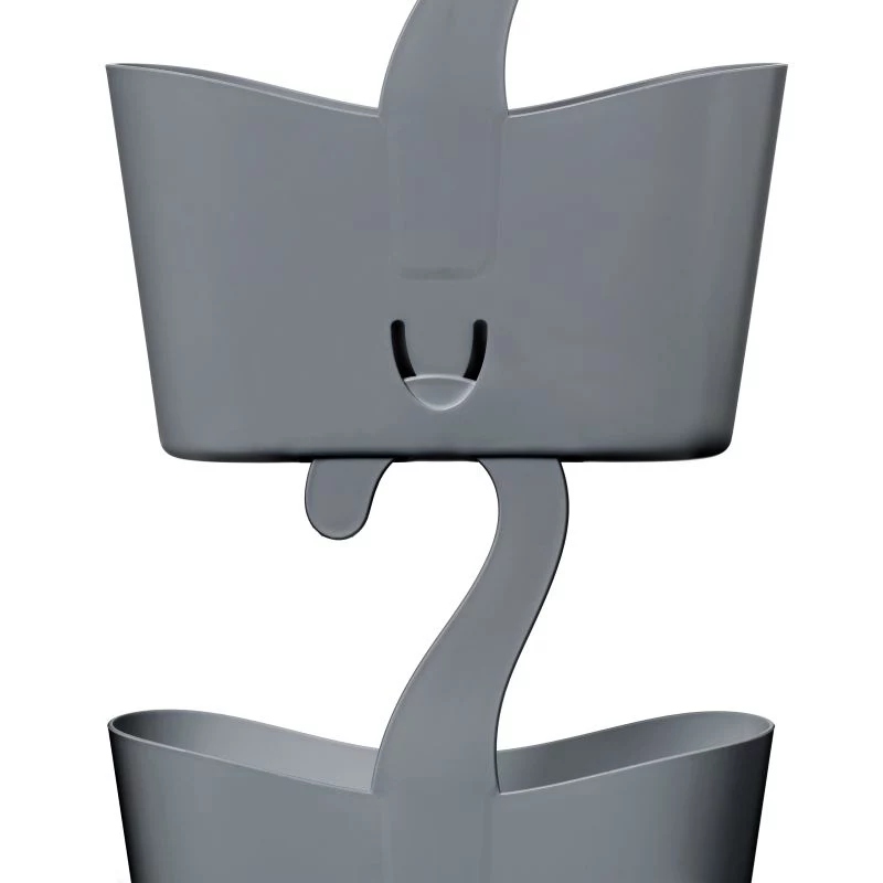 TATAY Hanging Bathroom Multifunctional Shelf 25x9x28 cm Grey