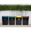 TATAY Waste Bin 50L Yellow Pedal-Operated with Removable Inner Bucket
