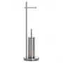 TATAY Baobab Toilet Paper and Toilet Brush Holder, Satin Stainless Steel, Freestanding