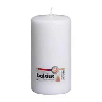 BOLSIUS Candle cylinder Ø200x98mm white