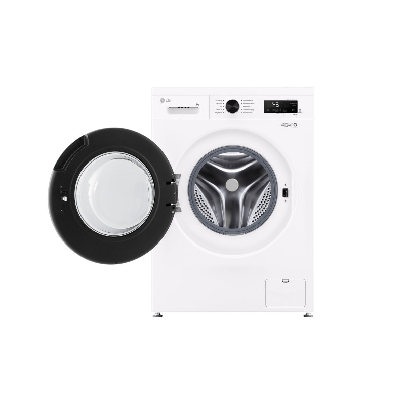 LG F4WB308Y 8 kg 1400 rpm Front Load Washing Machine with AI DD and Steam