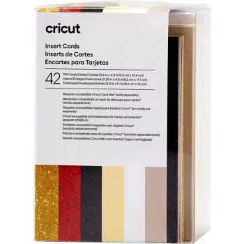 Cricut Insert Cards Glitz & Glam R10 Card Set Taupe, Cream, White (2009466)