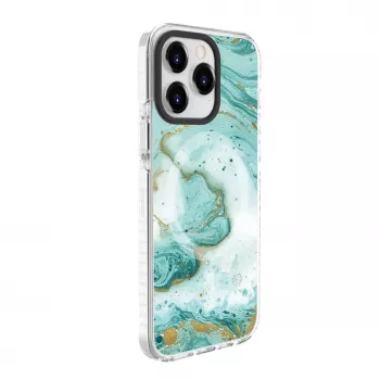 Evelatus Apple iPhone 15 Pro PC+TPU Case with MagSafe - Blue Marble