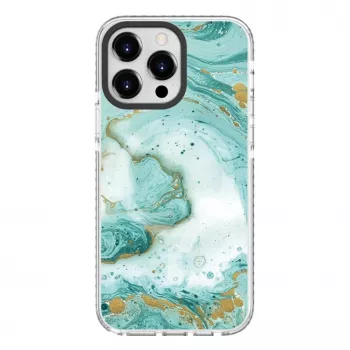 Evelatus Apple iPhone 15 Pro PC+TPU Case with MagSafe - Blue Marble