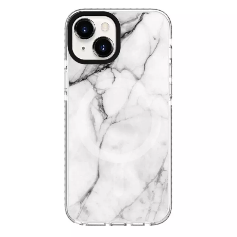 Evelatus Apple iPhone 15 PC+TPU Case with MagSafe Marble White