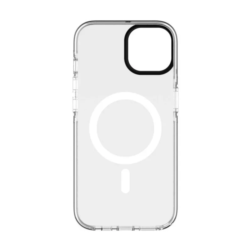 Evelatus iPhone 15 Plus Clear MagSafe Case with Flower Print