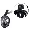LEAN TOYS Full Face Snorkeling Diving Mask with Anti-Fog System Black L/XL